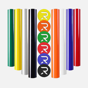 Multicolor Puff Vinyl Heat Transfer Vinyl - 8 Sheets Assorted Colors (30 x 25 cm)