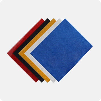 Glitter Heat Transfer Vinyl Bundle - 30 x 25 cm 5 Pack (5 Assorted Colors)