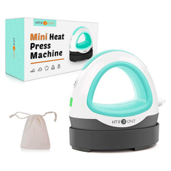 HTVRONT ミニヒートプレス機 - Tシャツ、帽子、靴、バッグ用のポータブルヒートプレス