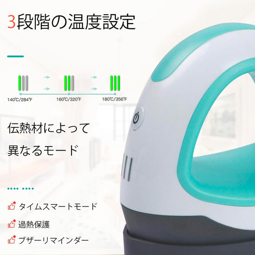 HTVRONT ミニヒートプレス機 - Tシャツ、帽子、靴、バッグ用のポータブルヒートプレス