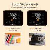 新発売！HTVRONT A300 全自動ハットヒートプレス  帽子熱転写プレス機  2つのプラテン付き